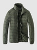 Manteau Doudoune Matelassé avec Poches à Zip Xl Vert profond