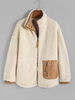 Manteau Goutte Epaule avec Poche S Café lumière