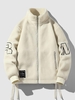 Manteau Lettre Zippé Matelassé M Café lumière