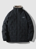 Manteau Matelassé Ligne Zippé en Toison L Noir