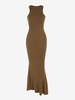 Maxi Robe Débardeur Sirène Côtelée Au Dos Nageur S Café