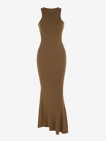 Maxi Robe Débardeur Sirène Côtelée Au Dos Nageur S Café