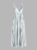 Maxi Robe Superposée Teintée à Bretelle M Bleu clair