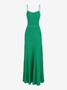 Maxi Robe Tricotée en Couleur Unie L Vert