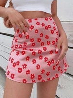 Mini Jupe à Imprimé Fleur S Multi a