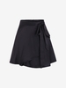 Mini Jupe Enveloppée M Noir