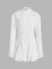 Mini Robe Cocktail à Fente S Blanc