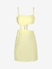 Mini-Robe Découpée à Bretelle S Jaune