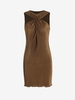 Mini Robe Torsadée S Café profond