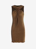 Mini Robe Torsadée S Café profond