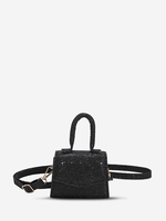 Mini Sac à Bandoulière en Couleur Unie en PU à Paillettes