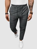 Pantalon à Carreaux à Cordon Xl Gris foncé