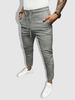 Pantalon à Carreaux à Cordon Xxl Gris