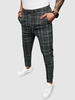 Pantalon à Carreaux à Cordon Xxl Noir