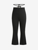 Pantalon à Fente Élevée de Grande Taille Bande Adhésive