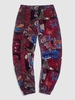 Pantalon à Imprimé Ethnique à Cordon de Serrage M Multi a