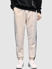 Pantalon à Imprimé Lettre Patch en Blocs de Couleurs Xl Blanc chaud