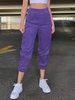 Pantalon à Pieds Etroits en Velours Côtelé Pour Femme M Pourpre