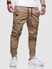 Pantalon avec Poches Patch à Cordon L Café