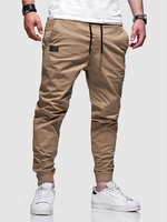 Pantalon avec Poches Patch à Cordon Xl Café
