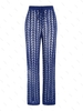 Pantalon Cache-maillot de Plage Bohème Croché en Tricot avec Cordon S Bleu