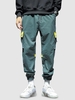 Pantalon Cargo à Imprimé Lettre en Blocs de Couleurs Jointif Vêtement Technique Xl Vert clair