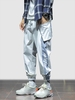 Pantalon Cargo à Imprimé Lettre en Blocs de Couleurs Vêtement technique S Blanc lait