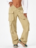 Pantalon Cargo à Jambe Large V en Avant S Café