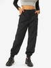 Pantalon Cargo Anneau en D avec Poche à Rabat Pour Femme L Noir