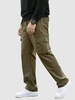 Pantalon Cargo Applique à Cordon L Café