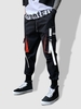 Pantalon Cargo Bouclé Embelli de Lettre Patch Vêtement Technique S Noir