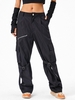 Pantalon Cargo Bouclé Taille Haute à Jambe Large Style Streetwear M Noir