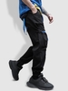 Pantalon Cargo Bouclée avec Poches à Cordon Xl Noir