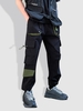 Pantalon Cargo Boucle Ceinturé à Cordon avec Poche Xs Noir