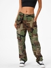 Pantalon Cargo Déchiré Camouflage avec Poches S Multi a