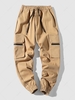 Pantalon Cargo de Jogging Boucle et Multi-Poches Design M Sable