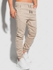 Pantalon Cargo de Jogging en Couleur Unie avec Multi-Poches à Cordon L Café lumière