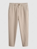 Pantalon Cargo Fuselé Plissé en Couleur Unie Xxl Café lumière