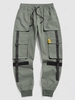 Pantalon Cargo Patch Contrasté Vêtement Technique Streetwear 2xl Vert armée