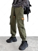 Pantalon Cargo Technique avec Poche à Rabat L Vert foncé