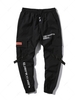Pantalon Cargo Technique de Jogging à Imprimé Lettre avec Poches à Rabat 2xl Noir