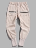 Pantalon Cargo Zippé Détaillé à Cordon Streetwear L Jaune clair