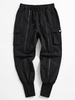 Pantalon Cargo Zippé Technique Détaillé à Cordon Streetwear 2xl Noir