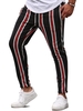 Pantalon Crayon à Rayure Verticale S Rouge