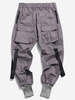 Pantalon Décontracté Cargo Multi-poches Vêtement Technique L Gris foncé