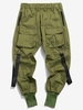Pantalon Décontracté Cargo Multi-poches Vêtement Technique S Vert profond