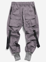 Pantalon Décontracté Cargo Multi-poches Vêtement Technique Xs Gris foncé