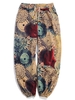 Pantalon Décontracté Peinture Imprimée Nouveauté Xl