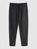 Pantalon de Bureau de Base en Couleur Unie L Noir