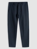 Pantalon de Bureau Fuselé à Rayure Verticale M Bleu profond